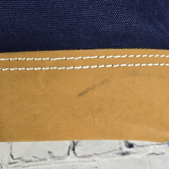 Heritage Leather Co Mason blue canvas leather doctor bag - Picture 10 of 11